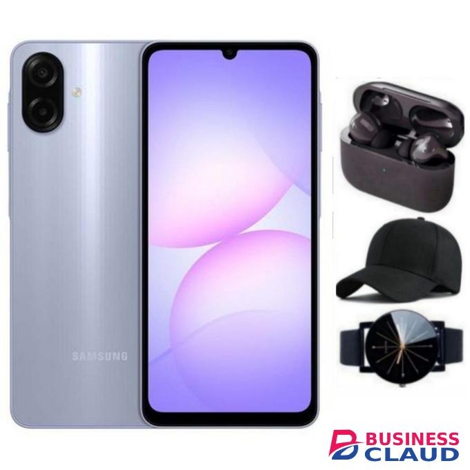 Samsung Galaxy A07 64GB+4GB 6.7" 90Hz 50MP Dual Camera 5000mAh 25W Type-C Charge Android 15 Smart Phones IP54 Waterproof Side Fingerprint phone + FREE GIFTS