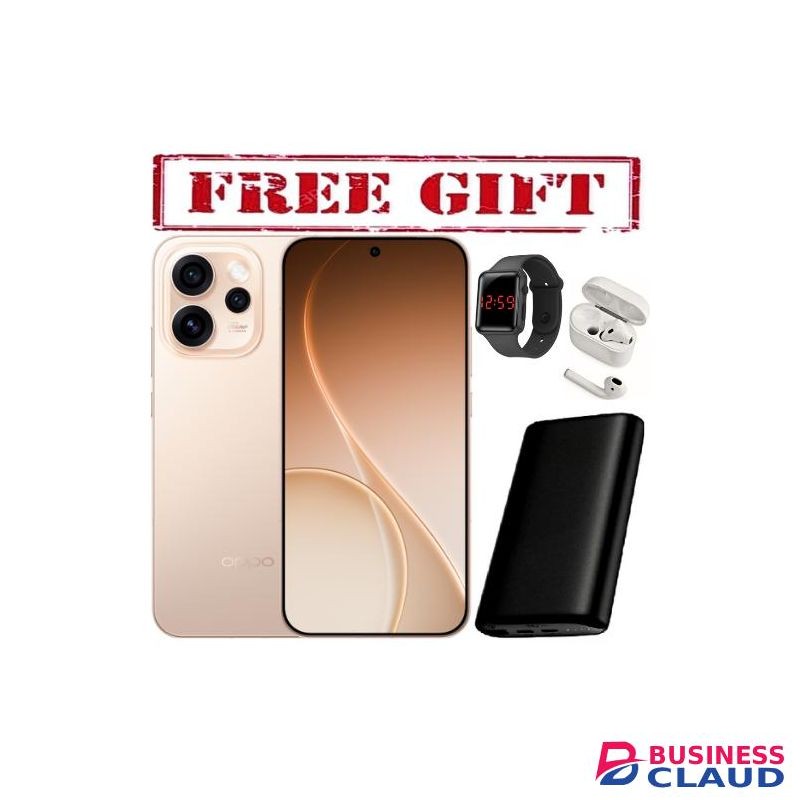 Oppo Reno 15F 5G – 6.57" AMOLED –12GB +512 50MP Ultra-Clear Camera – 7000mAh Battery – 80W Fast Charge COMES WITH FREE LED WATCH , POWERBANK AND AIRPODS FOR YOU gold