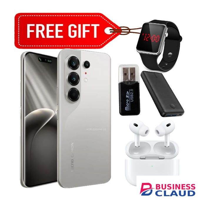 Tecno Camon 50 Pro 6.78' Curved Screen, Up to 16GB RAM + 256GB Storage, 5200mAh Battery (2 Year Warranty) Silver+ Free Gifts