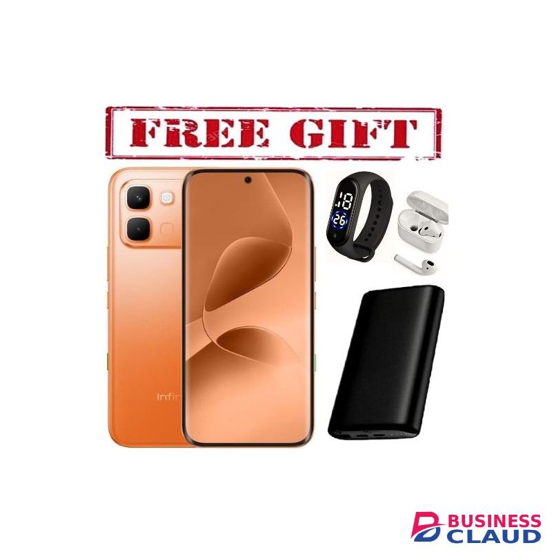 Infinix Note Edge, 6.67' Display, 8GB RAM + 256GB ROM, 50MP+13MP CAMERA, Battery 6150MAh COMES WITH FREE STRAP WATCH , POWERBANK AND AIRPODS FOR YOU orange