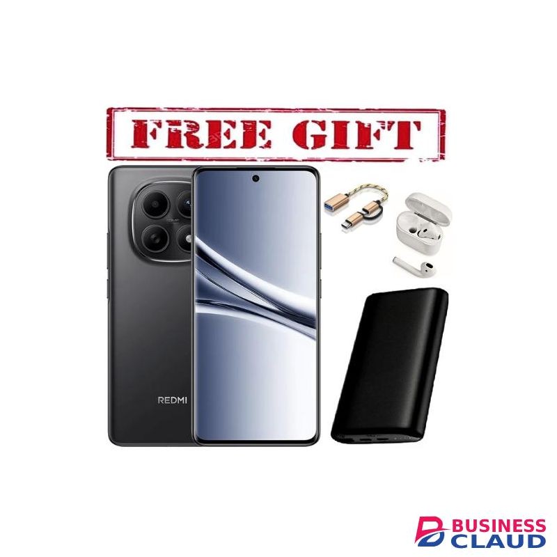 XIAOMI Redmi Note 15, 6.77", 128GB + 6GB RAM (Dual SIM), 5800mAh, IP 68,(2YRs WRTY) -COMES WITH FREE POWERBANK , DUAL OTG AND AIRPODS -BLACK
