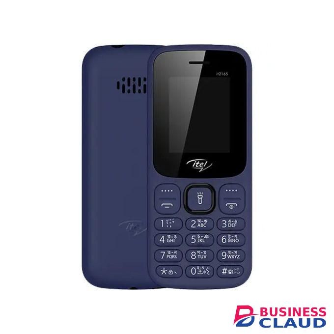 Itel 2165- Dual Sim - 1.77 Inch - Dual Sim - King Talker - Wireless FM Radio - 1000mAH - Bright Torch - Bluetooth - Interstellar Blue