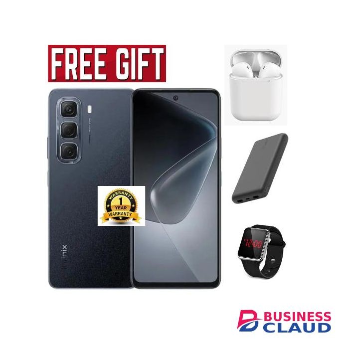 Infinix Hot 60i 4G"6.7-inch,12 GB(6+6)RAM+128GB ROM' Battery: 5160mAh..COMES WITH FREE LED WATCH , POWERBANK AND AIRPODS FOR YOU black