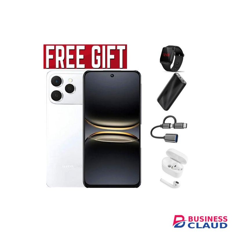 Tecno Spark 40, 6.67'' HD+, UP To 128GB ROM+ 4GB RAM +(4GB RAM Extended) (Dual Sim) 50MP, 5200 MAh COMES WITH FREE GIFTS ( AIRPODS + LED WATCH +POWERBANK+OTG ) FOR YOU