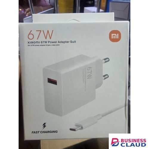 Mi Xiaomi 67W Fast Power Adapter – Turbo Charging For Xiaomi & Redmi Smartphones With USB-C Cable For Quick Use