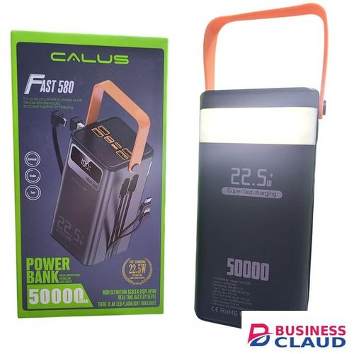CALUS Fast 580 50000 battery capacity Power Bank 22.5W Super Fast Charging with Inbuilt Cables & Multiple Ports