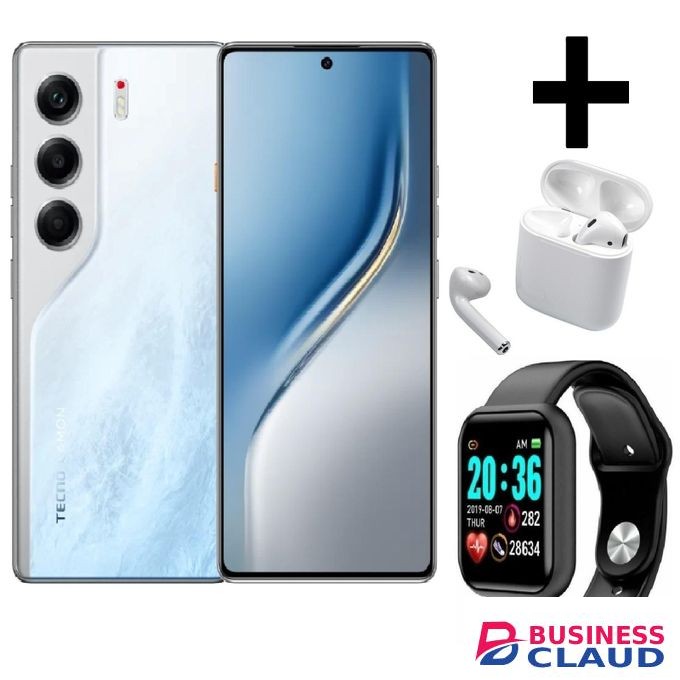 Tecno CAMON 40 - 6.67" (128/8GB) DualSIM, 5200mAh Battery COMES WITH FREE GIFTS ( AIRPODS + SMART WATCH) FOR YOU