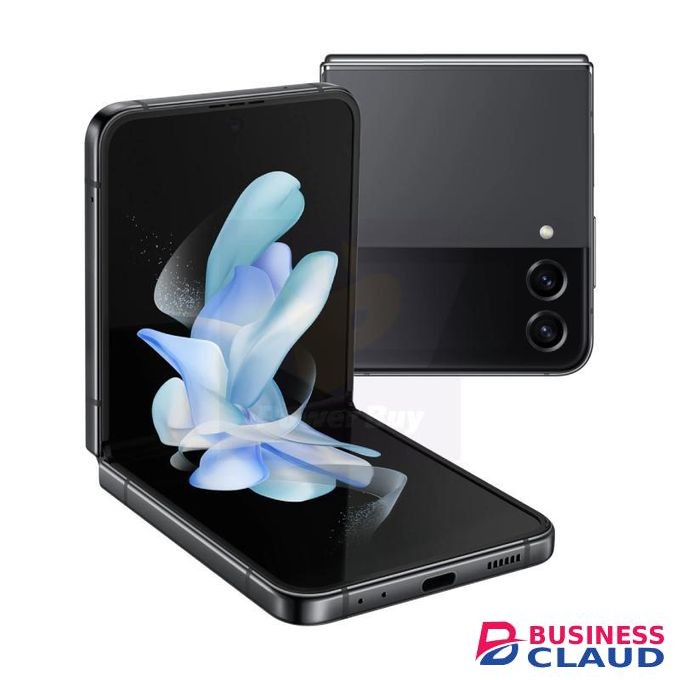 Samsung Galaxy Z flip 4 5G with a thin line on the screen.