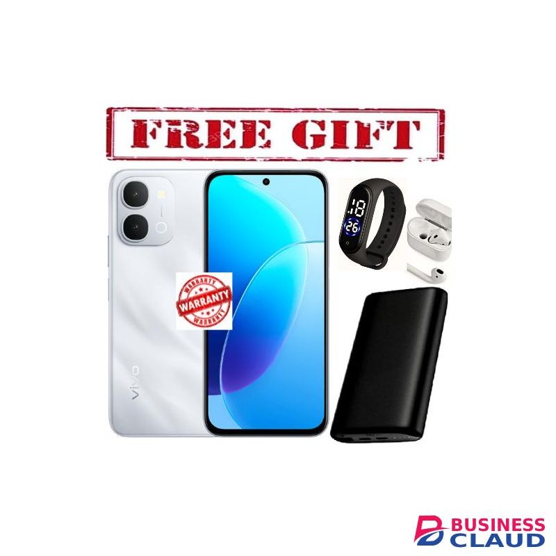 Vivo Y31d,6.75 inches 8GB RAM+256GB ROM'Qualcomm Snapdragon 6s Gen 2 (DUAL SIM),50 MP,(wide) PDAF,12 MONTHS WARRANTY,Battery 7200 mAh COMES WITH FREE STRAP WATCH , POWERBANK AND AIRPODS FOR YOU