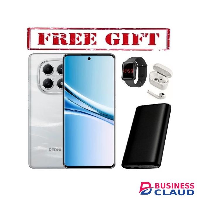 XIAOMI Redmi Note 15, 6.77", 128GB + 6GB RAM (Dual SIM), 5800mAh, IP 68,(2YRs WRTY) -COMES WITH FREE POWER BANK, LED WATCH AND AIRPODS FOR YOU WHITE