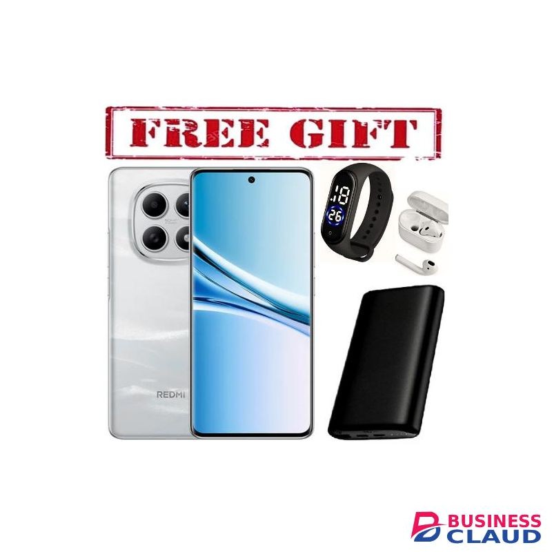 XIAOMI Redmi Note 15, 6.77", 128GB + 6GB RAM (Dual SIM), 5800mAh, IP 68,(2YRs WRTY) COMES WITH FREE POWER BANK, STRAPS AND AIRPODS-WHITE