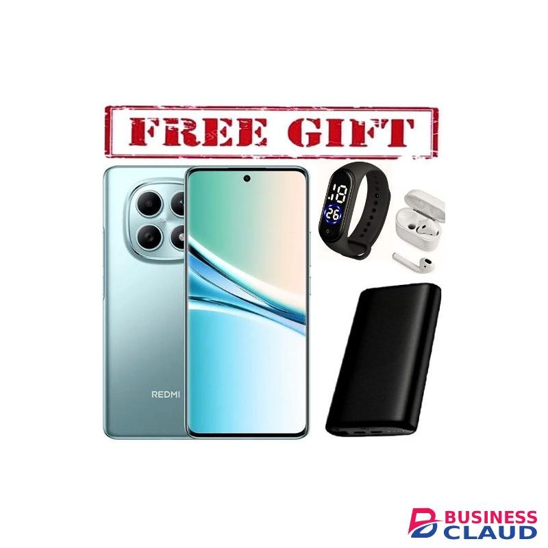 XIAOMI Redmi Note 15, 6.77", 128GB + 6GB RAM (Dual SIM), 5800mAh, IP 68,(2YRs WRTY) COMES WITH FREE POWER BANK, STRAPS AND AIRPODS-BLUE