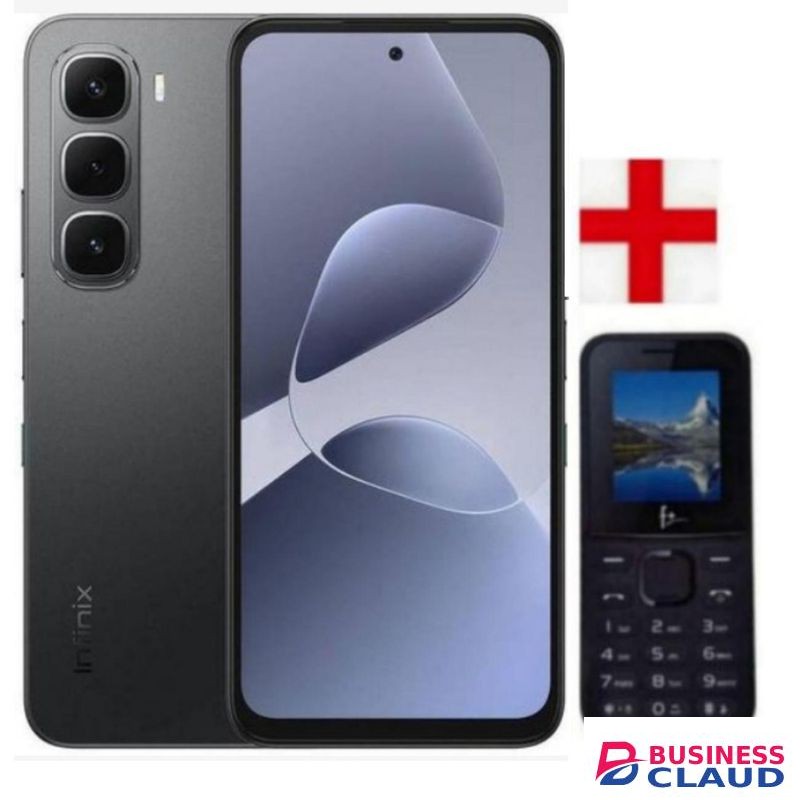 Infinix Hot 60i, 6.7''8GB RAM+256GB Storage, 48MP Camera, Dual SIM,5160 MAh Battery+PHONE-black