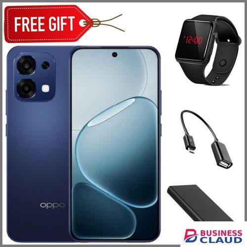 Oppo A6 Pro - 6.57'' Inch, 8GB RAM+128GB ROM, 7000mAh (Dual Sim) 80W Fast Charging+1 Year Warranty with FREE LED Watch+OTG+Powerbank