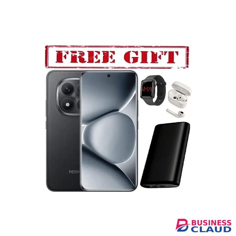 XIAOMI Redmi Note 15, 6.77", 128GB + 6GB RAM (Dual SIM), 5800mAh, IP 68,(2YRs WRTY) -COMES WITH FREE LED WATCH , POWERBANK AND AIRPODS FOR YOU black