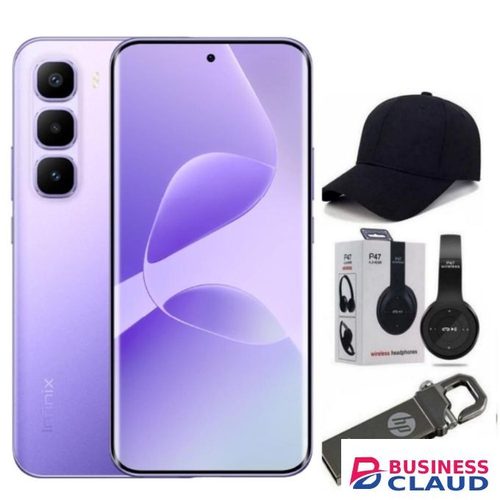 Infinix Hot 60 Pro Plus 256GB ROM +16(8+8)GB 6.78" 144Hz Curved AMOLED Display 50+13MP Camera 5160mAh Battery 45W Fast Charging + FREE GIFTS