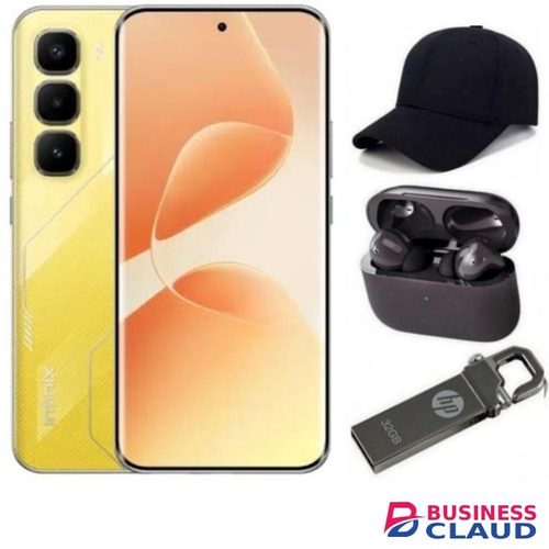 Infinix Hot 60 PRO Plus 256GB+16GB(8+8)RAM 6.78" 144Hz REFRESH RATE Curved AMOLED Display 50+13MP Camera 5160mAh Battery 45W Fast Charging + FREE GIFTS