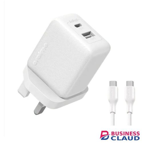 Oraimo PowerCube 201 UK Type Plug 20W Charger Kit with 9 Layers of Safety, Dual Port Fast Charging & PD 3.0 and QC 3.0 Compatible