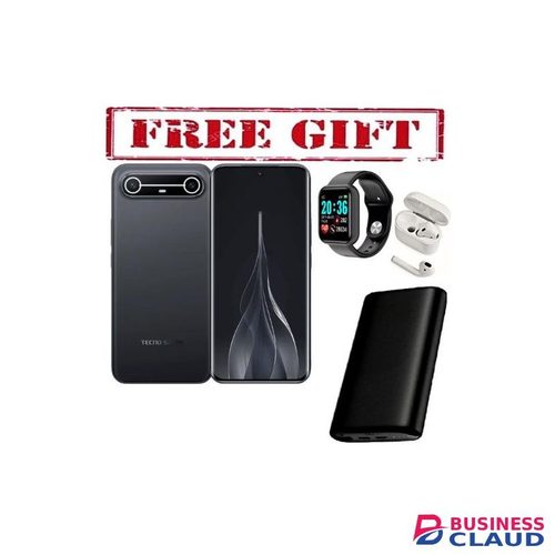 Tecno spark SLIM 256GB ROM + 8GB RAM,CURVED SCREEN,BATTERY 5160mAh, 45W Fast Charge. COMES WITH FREE POWERBANK, SMARTWATCH AND AIRPODS