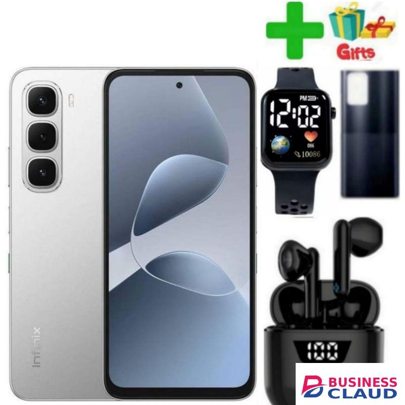 Infinix Hot 60i'6.7 inches,8GB RAM+256GB ROM"Dual SIM'5000 mAh Battery,+GIFTS,WATCH, TRIPOD STAND.