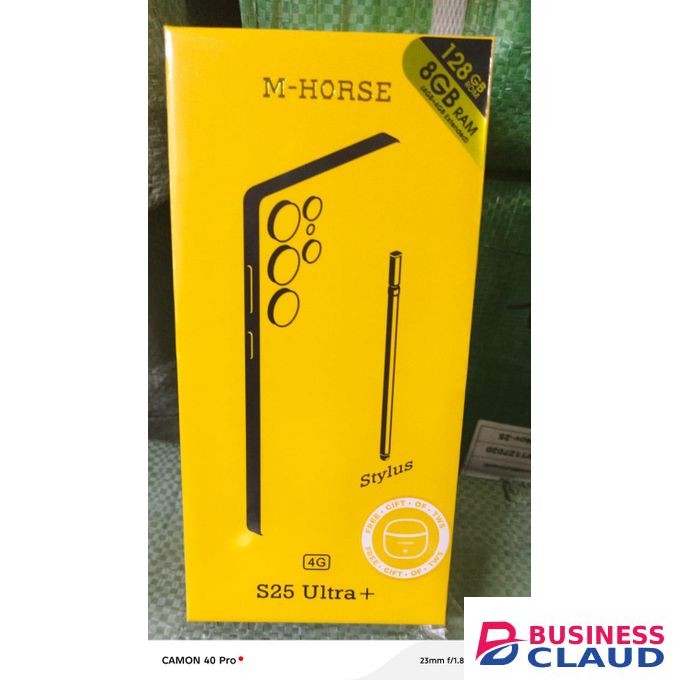 M Horse he M-HORSE S25 Ultra+ is a stylish and affordable smartphone designed for everyday use. It comes with 8GB RAM and 128GB internal storage,,,