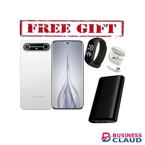 Tecno spark SLIM 256GB ROM + 8GB RAM,CURVED SCREEN,BATTERY 5160mAh, 45W Fast Charge. COMES WITH FREE POWER BANK, STRAPS AND AIRPODS