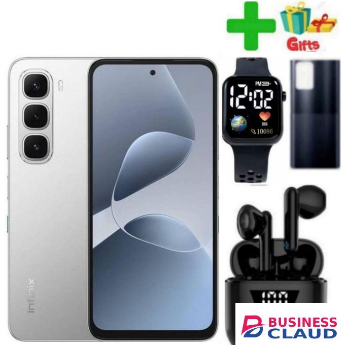 Infinix Hot 60i'6.7 inches,8GB RAM+256GB ROM"Dual SIM'5000 mAh Battery,+GIFTS WATCH, COVER,EARBUDS