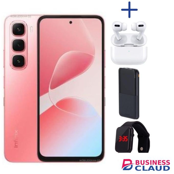 Infinix Hot 60i'6.7 Inches,6GB RAM+128GB ROM"Dual SIM'5000 MAh Battery+PODS