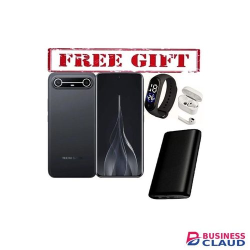 Tecno spark SLIM 256GB ROM + 8GB RAM,CURVED SCREEN,BATTERY 5160mAh, 45W Fast Charge COMES WITH FREE POWER BANK, STRAPS AND AIRPODS (PWB+STRAPS+I12)