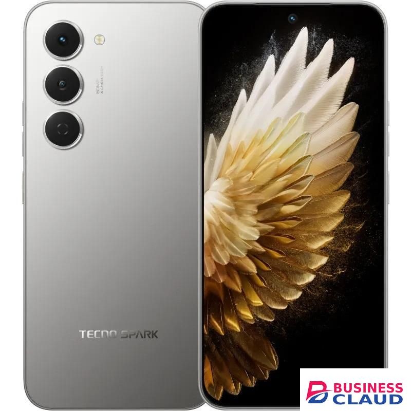 Tecno Spark 40 Pro, 6.78'', 128GB ROM+8GB RAM (+8GB Extended), (Dual Sim), 5200mAh- Moon Titanium(1YR WRTY)