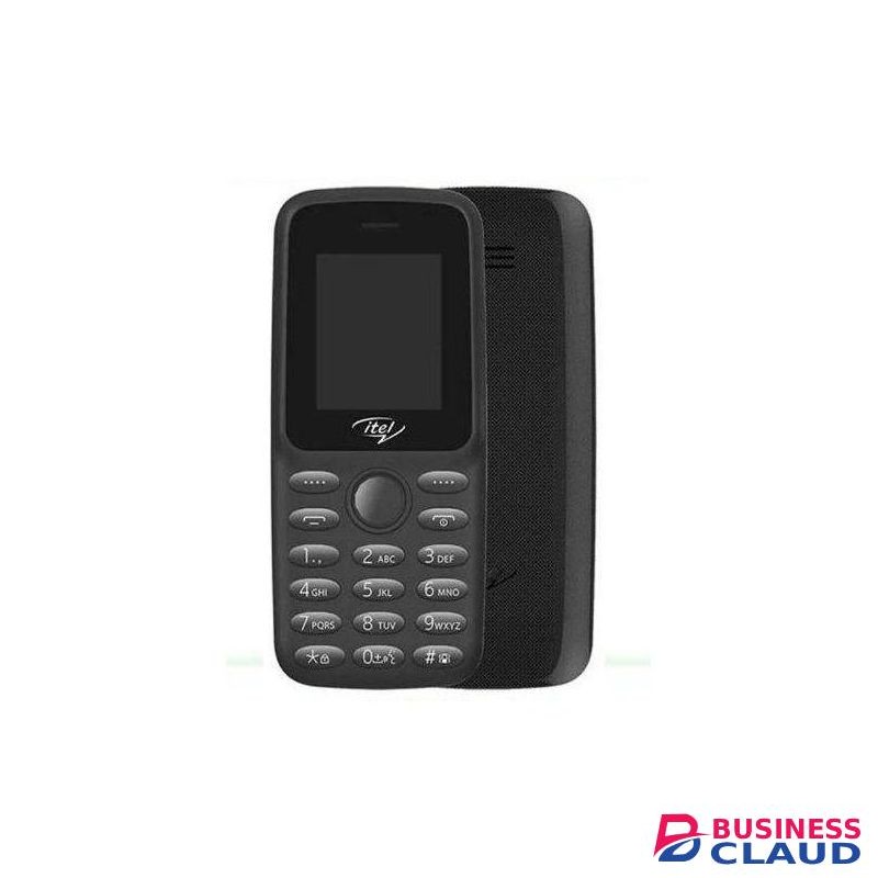 Itel 1.8"Display 1000mAh,Torch, Wireless FM- Dual Sim- Black