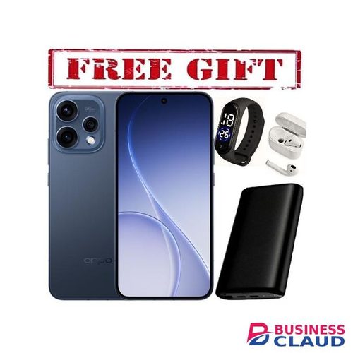 Oppo Reno 15F 5G – 6.57" AMOLED –12GB +512 50MP Ultra-Clear Camera – 7000mAh Battery – 80W Fast Charge COMES WITH FREE STRAP WATCH, POWERBANK AND AIRPODS FOR YOU black