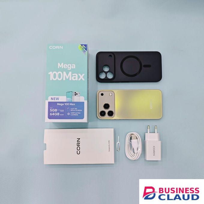 Corn 100 Max 6.67", 64GB ROM, 5(2+3)GB RAM, 5000mAh (Dual SIM), Gold (1YR WRTY)