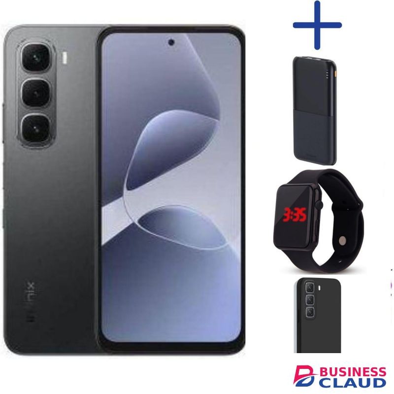 Infinix Hot 60i'6.7 Inches,6GB RAM+128GB ROM"Dual SIM'5000 MAh Battery+WATCH PODS P BANK