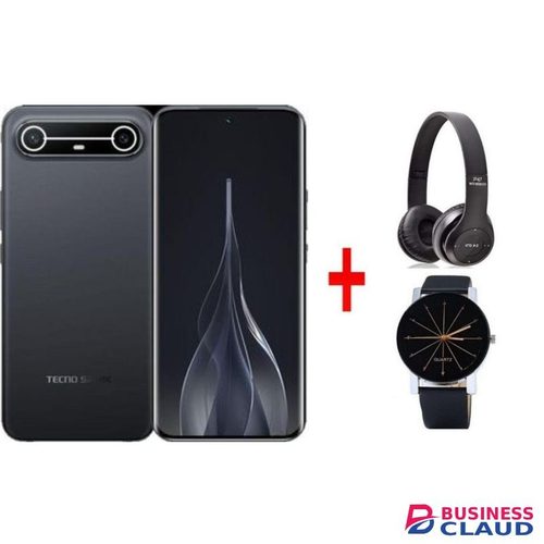 Tecno SPARK SLIM 256GB ROM + 8GB RAM BATTERY 5160mAh, 6.78'' 144HZ AMOLED DISPLAY 45W Fast Charge+ FREE GIFTS,black