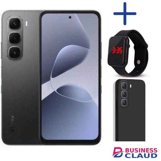 Infinix Hot 60i'6.7 Inches,6GB RAM+128GB ROM"Dual SIM'5000 MAh Battery+COVER WATCH