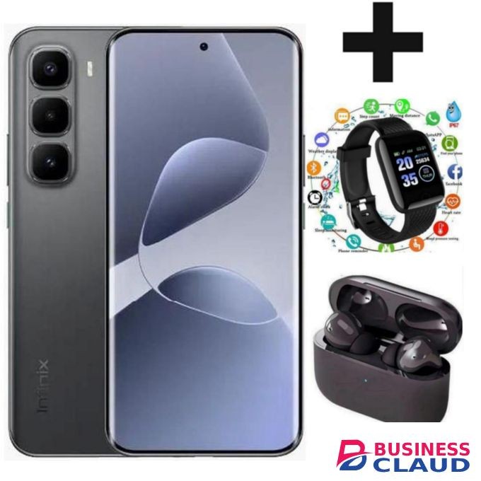 Infinix HOT 60 PRO PLUS,AMOLED CURVED SCREEN DISPLAY 6.78" INCHES(8GB +8GB) 16GB RAM & 256GB 5160 MAH BATTERY S WATCH