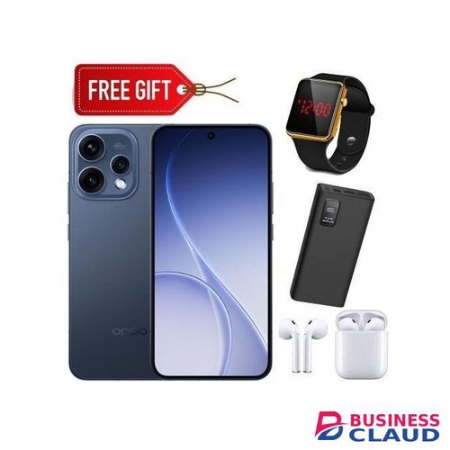 Oppo Reno 15F 5G, 6.57" AMOLED, 12GB RAM + 512GB ROM, 50MP Ultra-Clear Camera, 7000mAh, 80W Fast Charge - Blue + LED Watch + Power bank & Earpods
