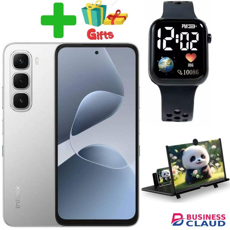 Infinix Hot 60i'6.7 inches,8GB RAM+256GB ROM"Dual SIM'5000 mAh Battery+GIFTS MAGNIFIER,LED WATCH