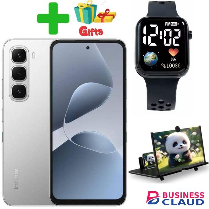 Infinix Hot 60i'6.7 inches,8GB RAM+256GB ROM"Dual SIM'5000 mAh Battery+GIFTS,LED WATCH,MAGNIFIER