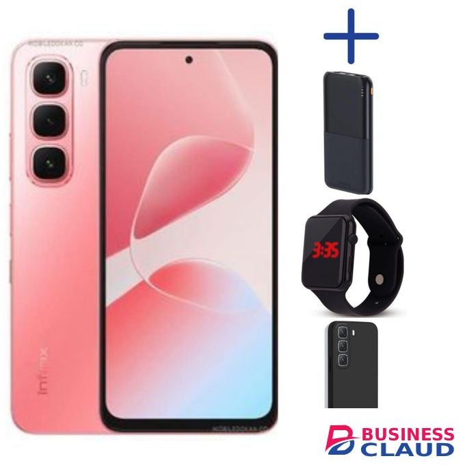 Infinix Hot 60i'6.7 Inches,6GB RAM+128GB ROM"Dual SIM'5000 MAh Battery+WATCH