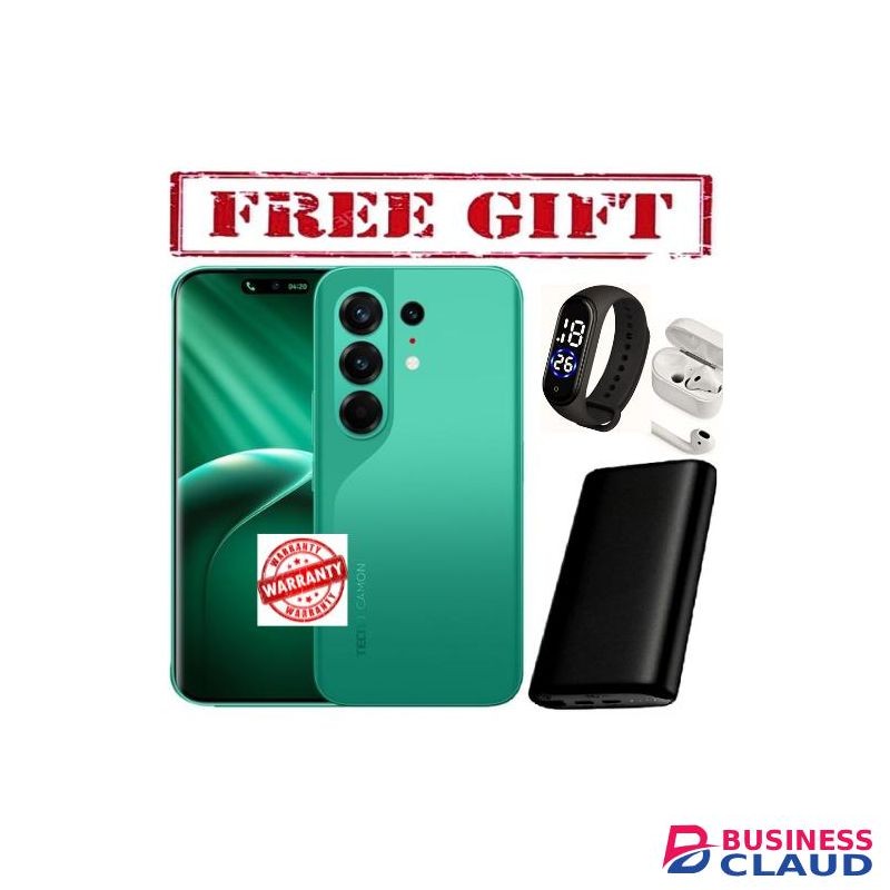 Tecno CAMON 50 PRO- 6.67"Curved Screen (256/8GB) DualSIM, 5200mAh Battery. COMES WITH FREE STRAP WATCH , POWERBANK AND AIRPODS FOR YOU 302122700524