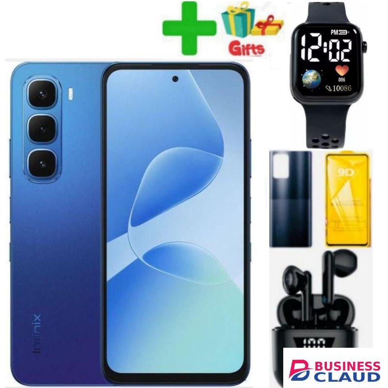 Infinix Hot 60i'6.7 Inches,6GB RAM+128GB ROM"Dual SIM'5000 MAh Battery+EARBUDS