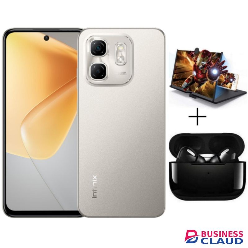 Infinix Hot 50i, 6.7", 128GB + 6GB RAM, 5000mAh (Dual SIM), Titanium Grey + Free Gifts