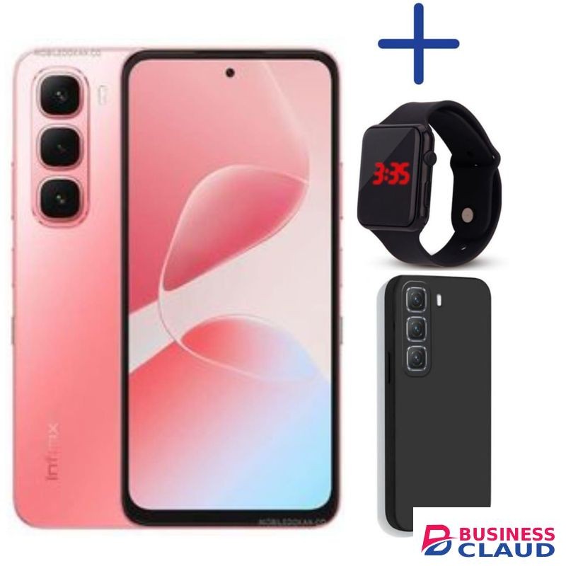 Infinix HOT 60 PRO PLUS, 6.78", 8GB RAM Up to 16GB RAM 128GB ROM, 4G, 5160mAh -LED COVER