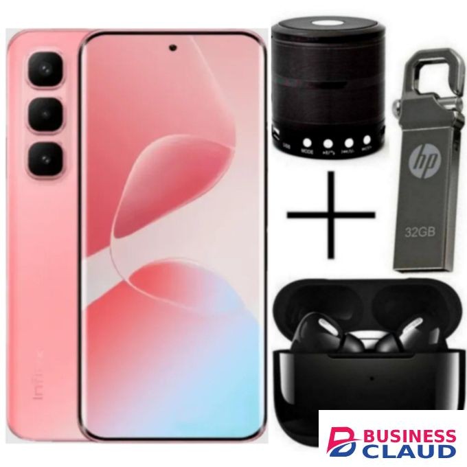 Infinix HOT 60 PRO PLUS, 6.78", 8GB RAM Up to 16GB RAM 128GB ROM, 4G, 5160mAh - Red + FREE AMAZING GIFTS