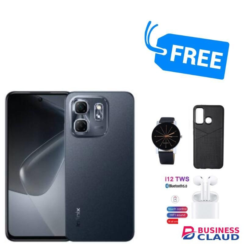 Infinix HOT 50i,(6GB RAM +6GB RAM) & 128GB ROM,48MP,5000MAH,18W,WATCH,COVER, & BUDS,SPLY"