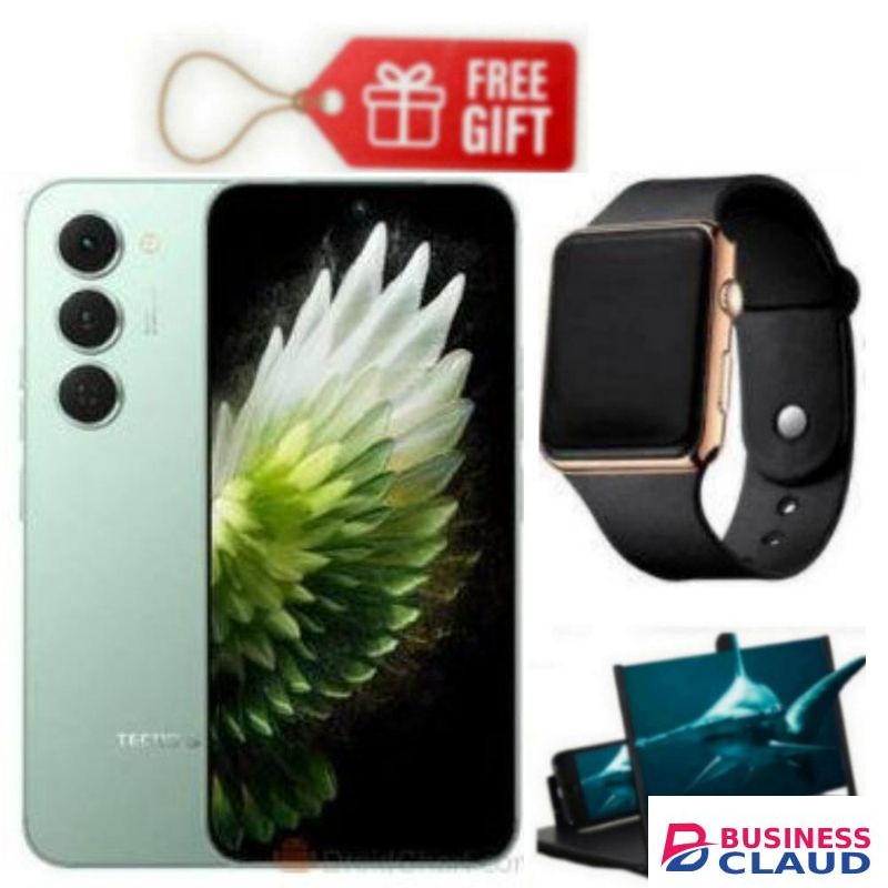 Tecno SPARK 40 PRO PLUS 6.78" DISPLAY, 256GB ROM + 8GB RAM+ (8GB EXTENDED) (DUAL SIM) 4G, 50MP CAMERA, 5200MAH, GREEN + WATCH & MAGNIFIER