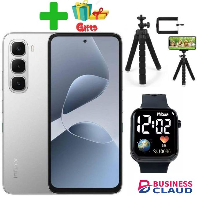 Infinix Hot 60 Pro plus'6.78 inches,16 GB RAM+256GB ROM 50 MP,Battery 5160 mAh+AMAIZING GIFTS(TRIPOD STAND,LED WATCH)
