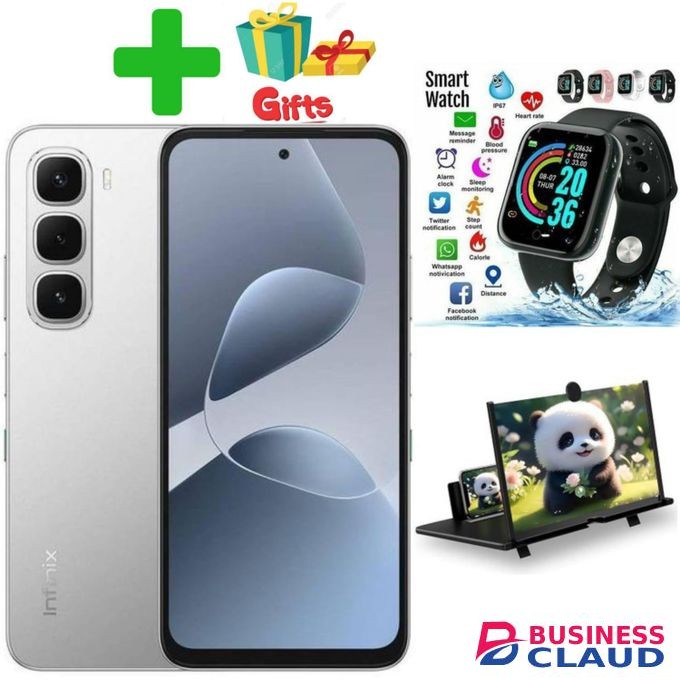 Infinix Hot 60 Pro plus'6.78 inches,16GB RAM+256GB ROM.50 MP,Battery 5160 mAh+AMAIZING GIFTS(SMART WATCH,MAGNIFIER)+1 YEAR WARRANTY